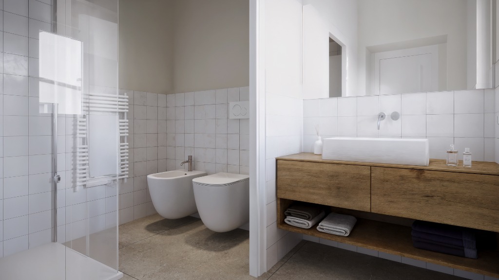 Render 3D Bagno Padronale