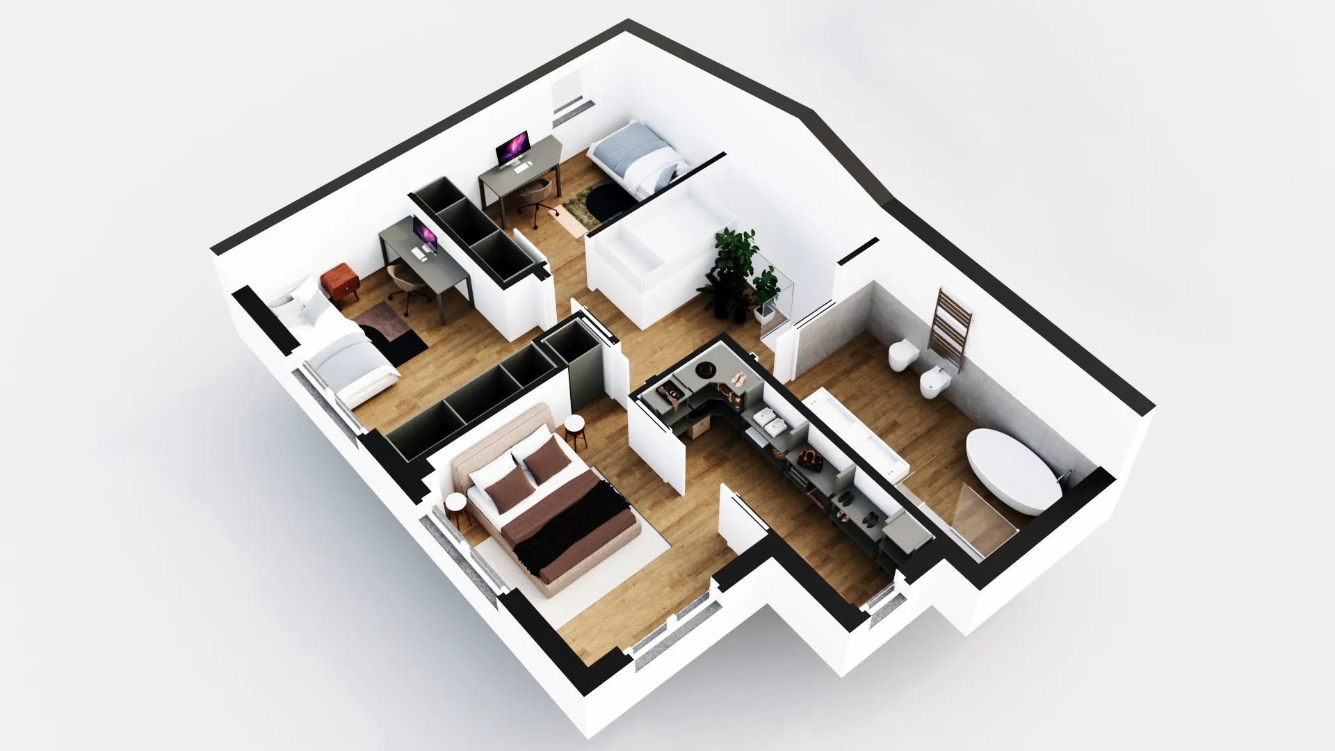 Esempio Spaccato 3D Assonometrico
