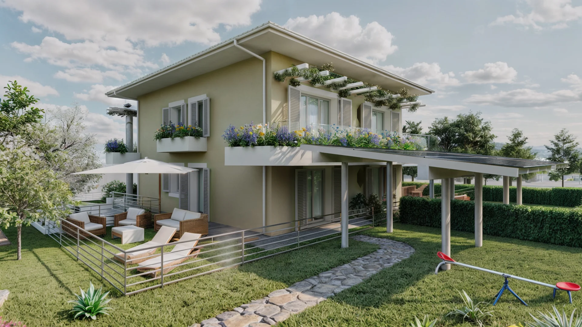 Rendering Villa Brescia Franciacorta